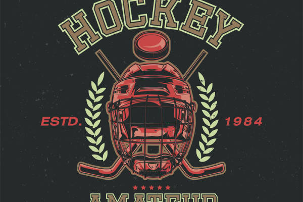 经典复古冰球裁片印花服装，展现业余联赛风采