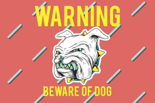 创意个性裁片印花服装:警惕恶犬图案的时尚新选择