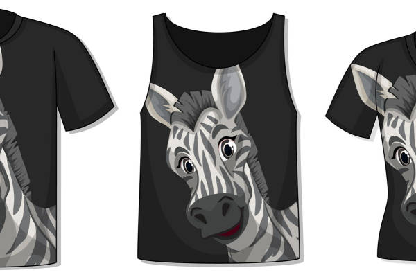 独特斑马裁片印花服装：时尚与自然的完美结合