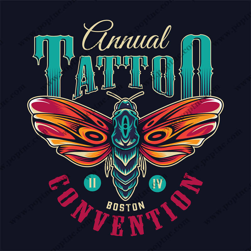 探索波士顿第四届年度纹身大会的裁片印花服装