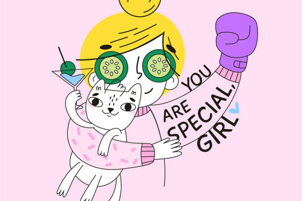 独特可爱猫咪裁片印花服装,展现个性魅力