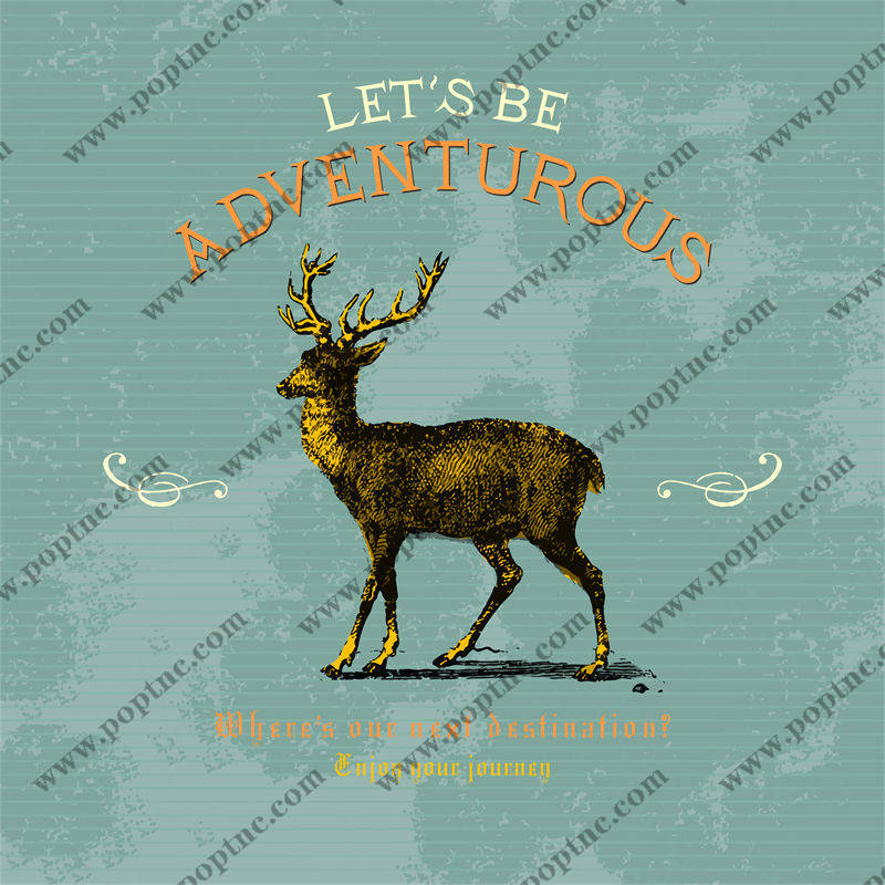 探索自然之美:森林中的鹿裁片印花服装