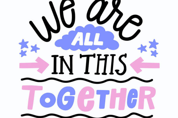 团结力量大：我们在一起的裁片印花服装