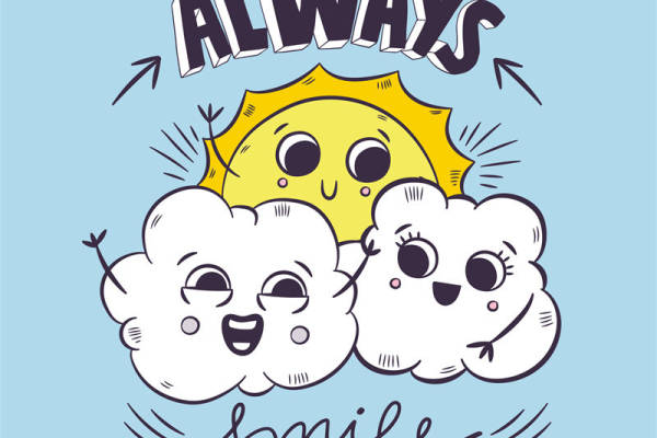 阳光下的云朵裁片印花服装，传递快乐与温暖