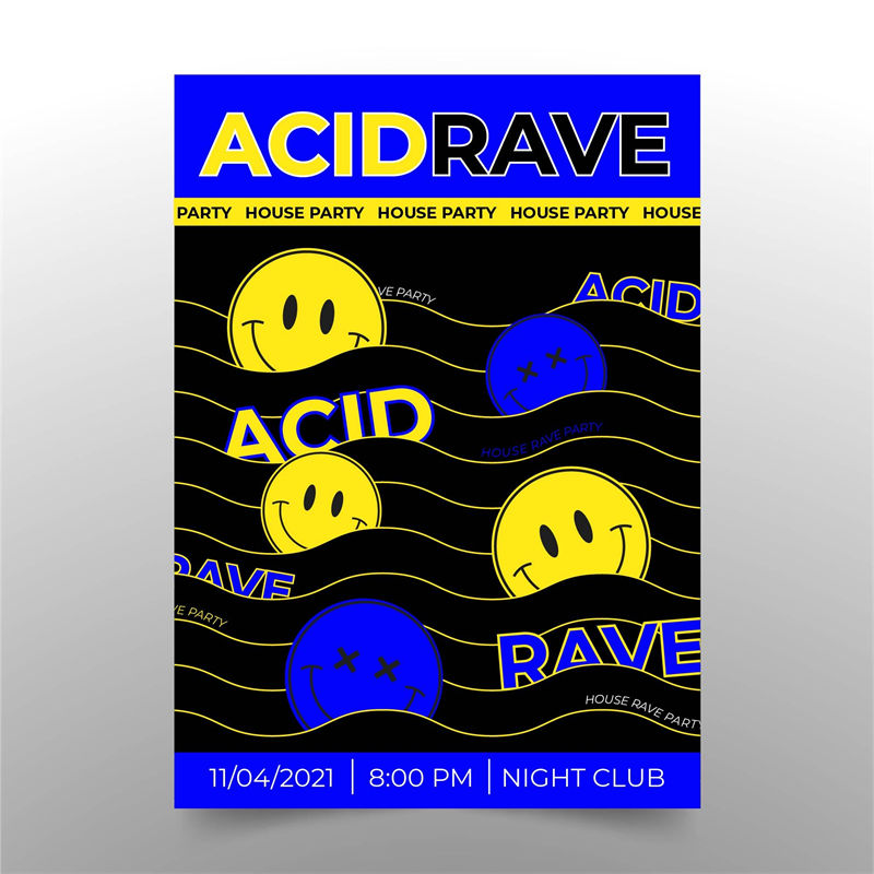 时尚潮流裁片印花服装：Acid Rave派对专属设计
