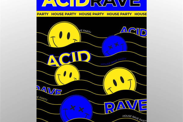 时尚潮流裁片印花服装：Acid Rave派对专属设计