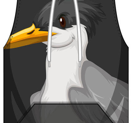 独特鹰头图案裁片印花服装印花连帽背心,展现个性风采