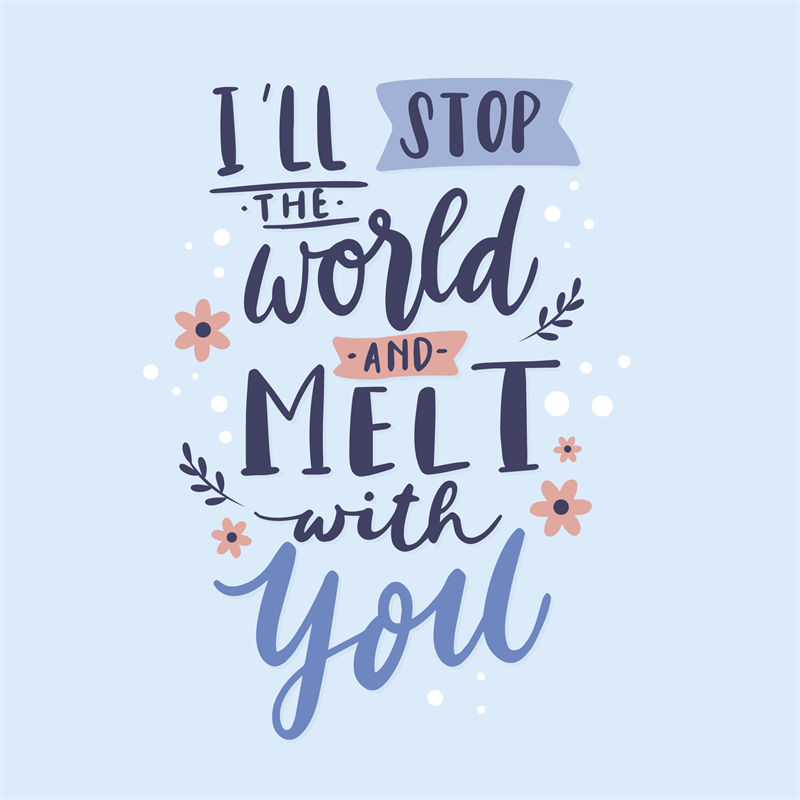 浪漫裁片印花服装：'I'll Stop The World And Melt With You'