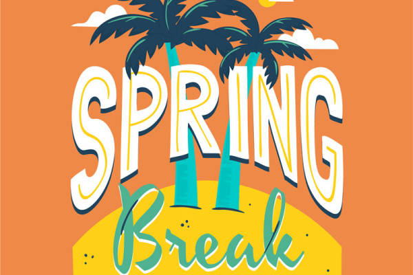 春假主题裁片印花服装印花设计，打造夏日休闲风格