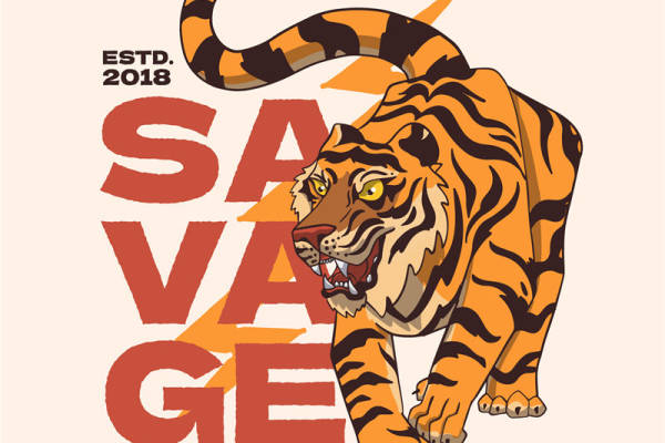 霸气虎纹裁片印花服装：展现个性与力量的时尚选择