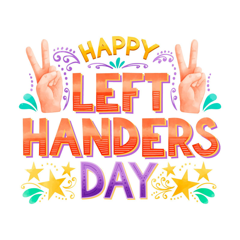 欢乐多彩的左手日裁片印花服装,庆祝独特个性