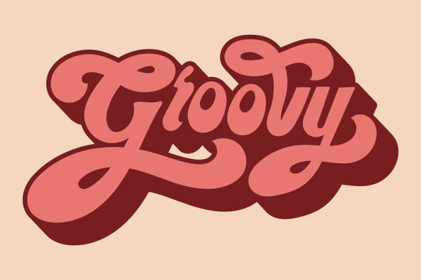 复古风格'Groovy'裁片印花服装,展现个性与时尚