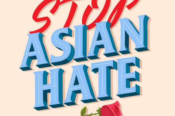 倡导和平：停止亚洲仇恨裁片印花服装印花设计