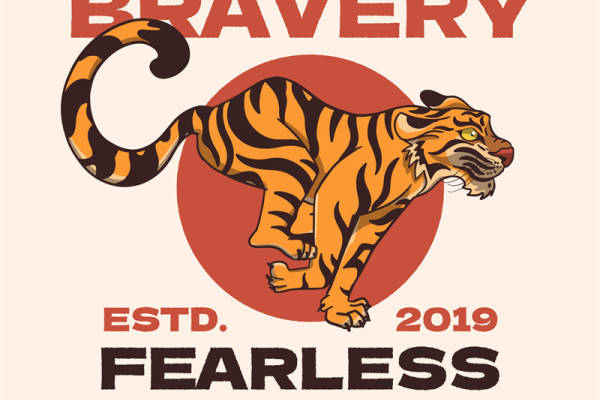 勇敢无畏的老虎裁片印花服装,展现自由与野性之美