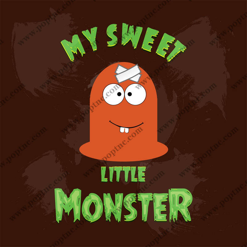 可爱小怪物裁片印花服装 打造独特个性风格