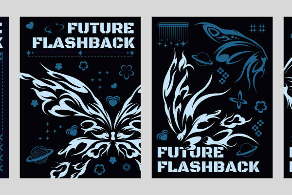 未来复古风格裁片印花服装：时尚与艺术的完美融合