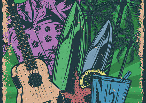 热带风情裁片印花服装，享受夏威夷度假风