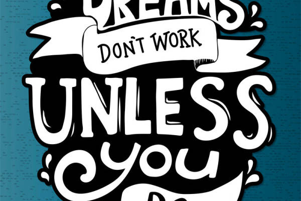 激励人心的裁片印花服装:梦想成真,除非你行动