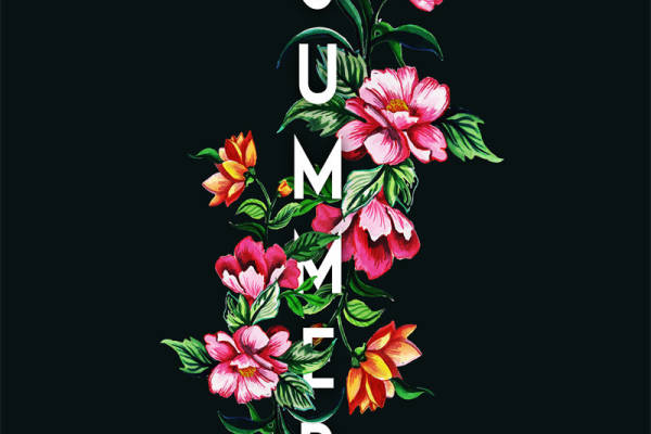 夏日风情花卉裁片印花服装：清新自然风格