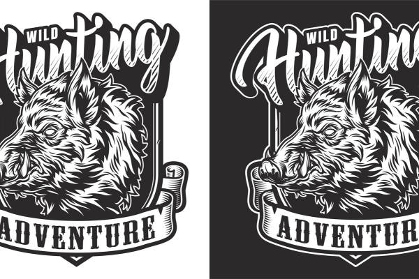 野性狩猎冒险主题裁片印花服装印花设计