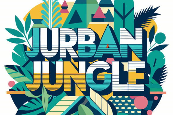 探索自然与城市融合的裁片印花服装印花设计