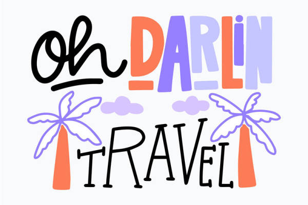 探索夏日风情：'Oh Darlin Travel'裁片印花服装印花