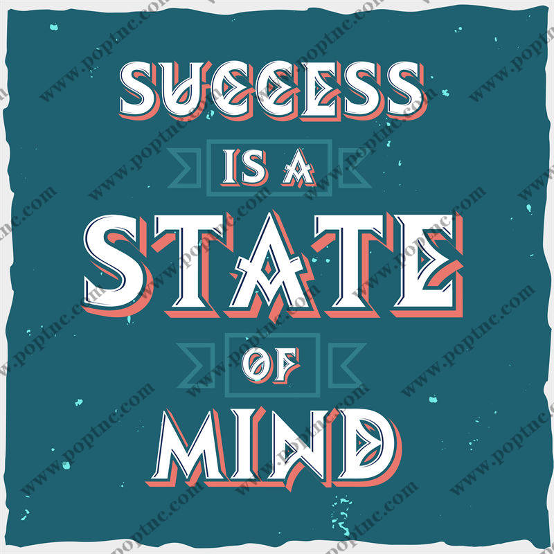 探索心灵状态:裁片印花服装上的成功心态