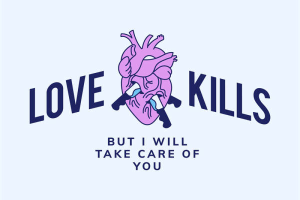 独特裁片印花服装：爱情之痛与关怀的时尚宣言