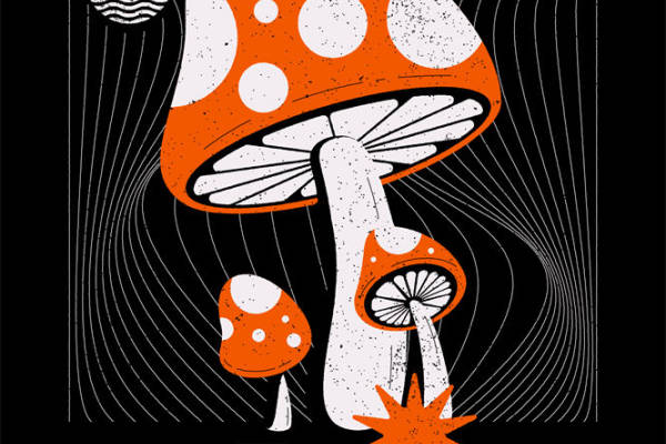 时尚潮流蘑菇裁片印花服装，感受自然与艺术的完美融合