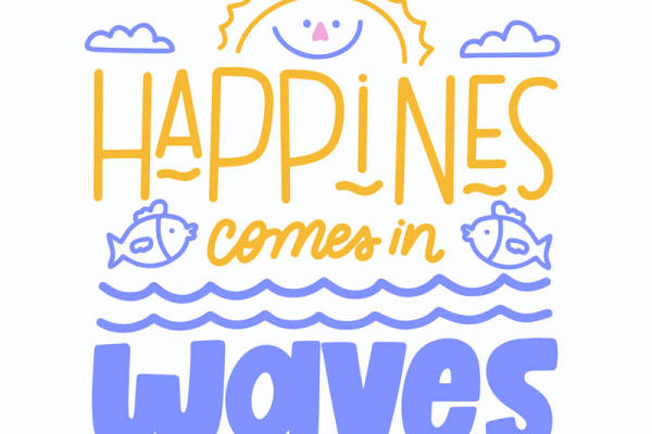 夏日清新裁片印花服装：幸福如波浪般涌来