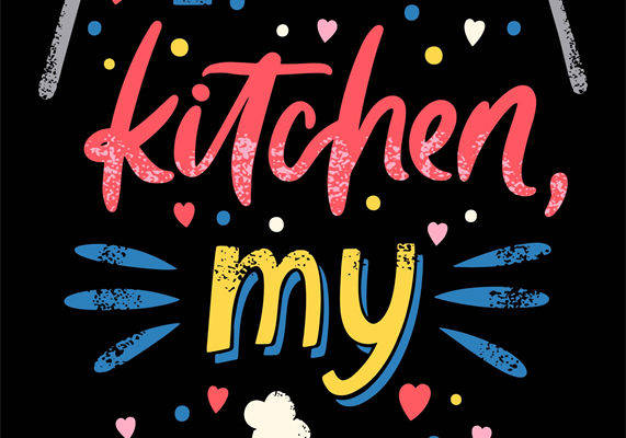 创意厨房裁片印花服装：我的厨房，我的规则