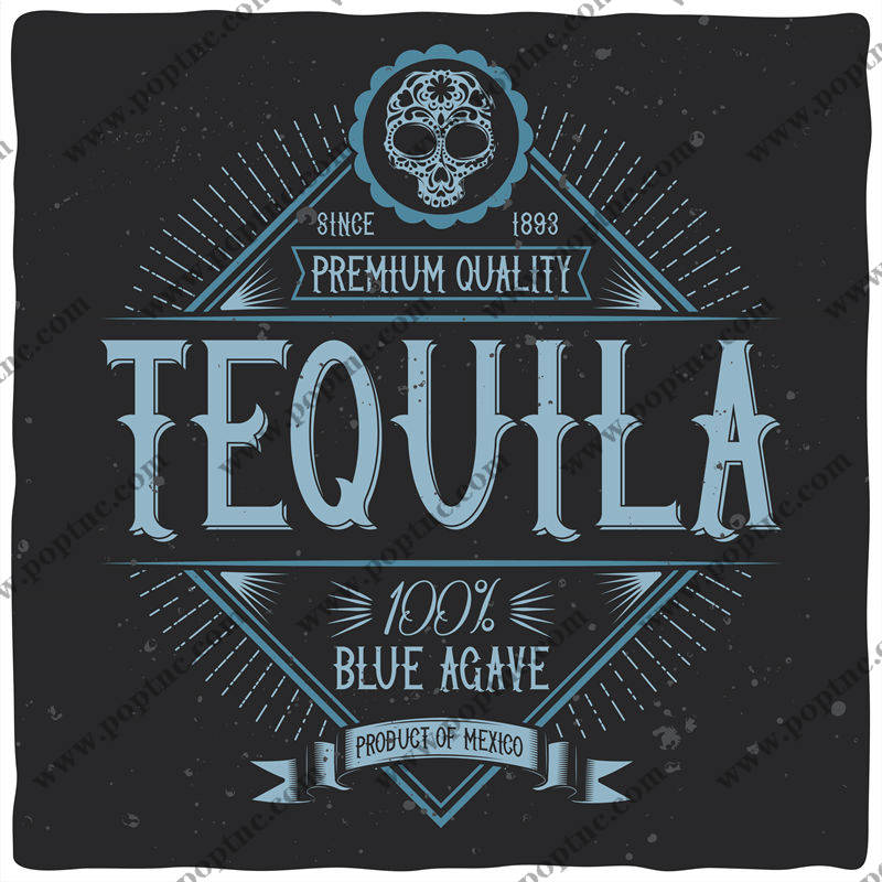 经典墨西哥风格裁片印花服装:龙舌兰酒主题设计