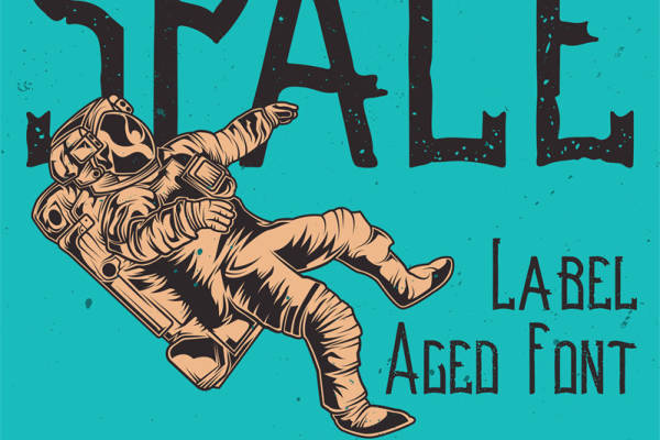 探索宇宙的复古风格裁片印花服装印花设计