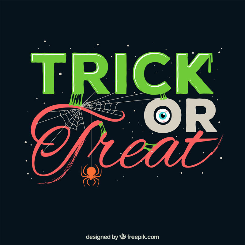 万圣节主题裁片印花服装：'Trick or Treat'时尚设计
