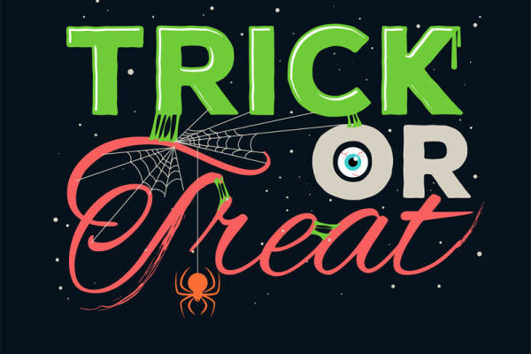 万圣节主题裁片印花服装:'Trick or Treat'时尚设计