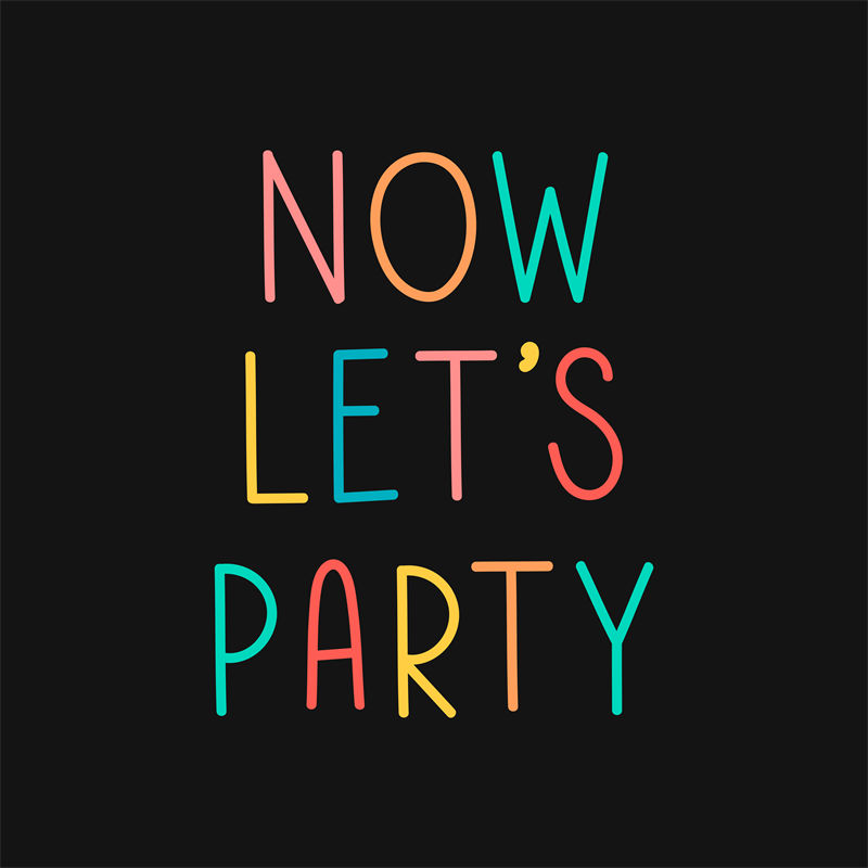 多彩活力裁片印花服装：Now Let's Party