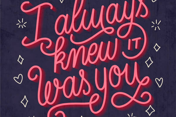 浪漫心语裁片印花服装：我始终知道是你