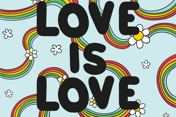 彩虹花卉裁片印花服装：传递爱与和平的时尚宣言