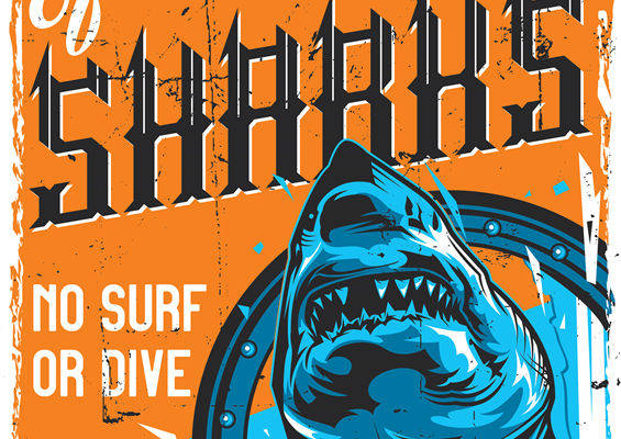 警惕鲨鱼：海洋冒险者的裁片印花服装