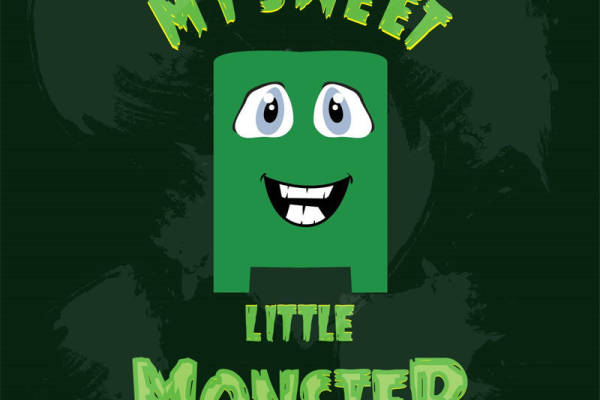 裁片印花服装:甜蜜小怪兽图案,适合儿童与青少年