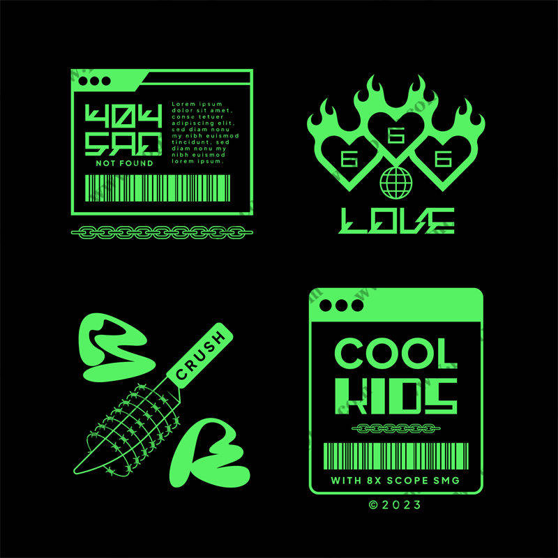 酷炫荧光裁片印花:打造个性服装的潮流新宠