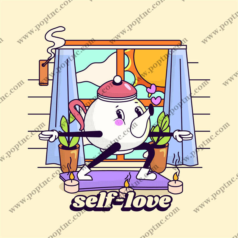 温馨自爱:花型纹理裁片印花服装