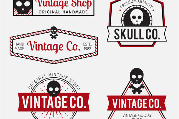 复古骷髅图案裁片印花:打造独特个性服装