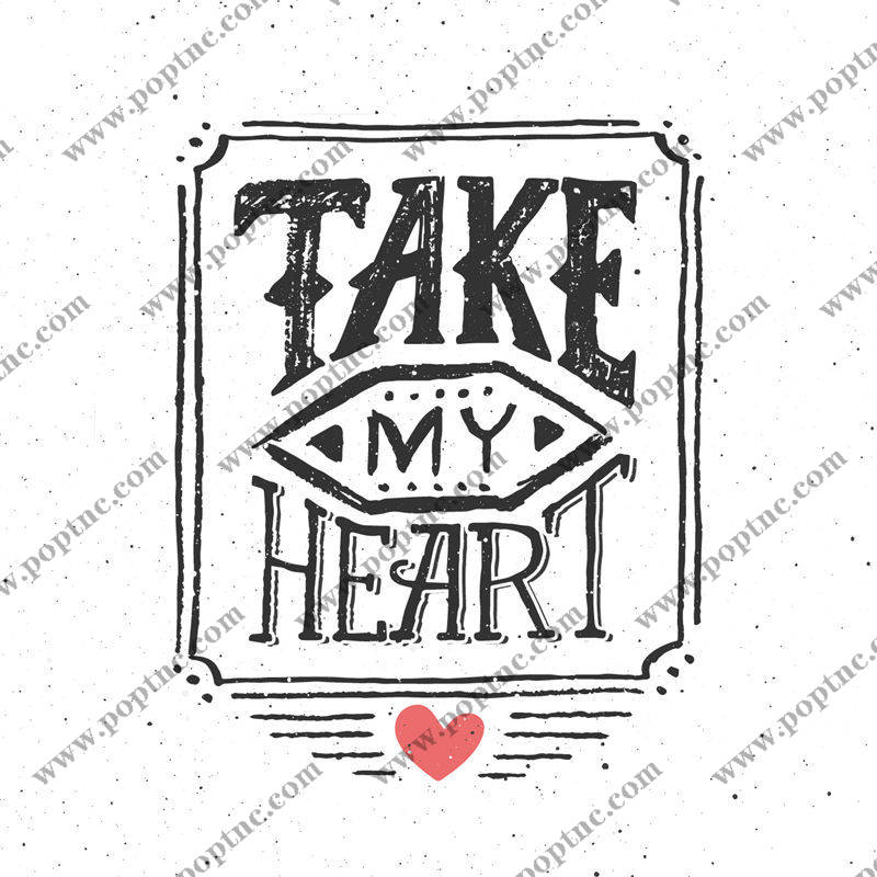 复古心形裁片印花:为服装增添浪漫与个性