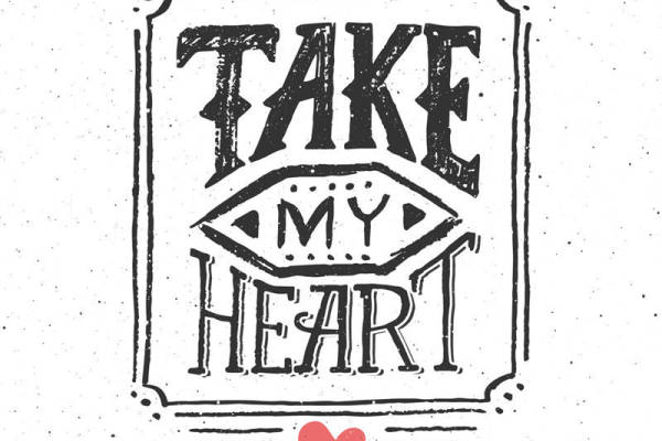 复古心形裁片印花:为服装增添浪漫与个性