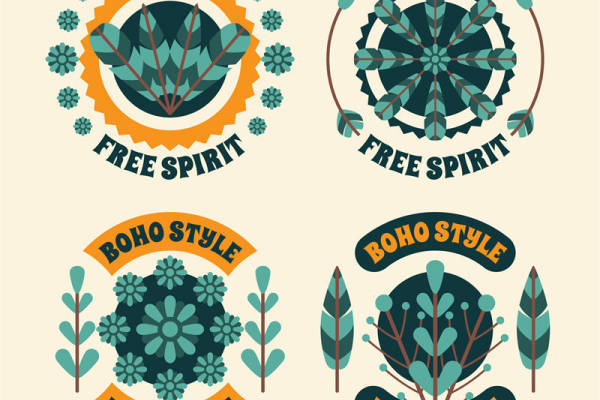 自由灵魂：复古波西米亚风格裁片印花服装