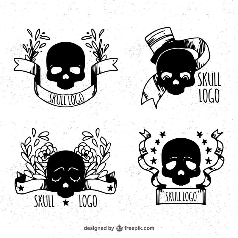 时尚裁片印花：骷髅与花卉的完美融合，打造个性服装