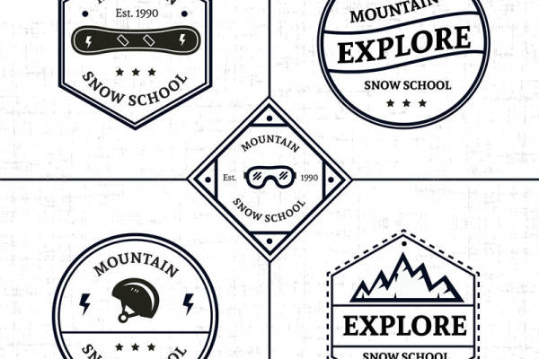 复古雪地探险系列服装印花设计