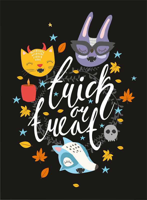 秋季森林童话:裁片印花服装印花设计