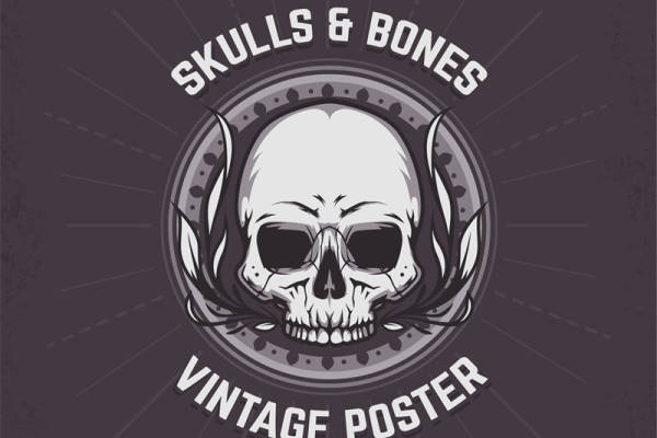 复古骷髅与羽毛的裁片印花:服装上的独特艺术